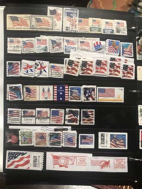 U.S. flag stamps. A most basic collection. : r/philately