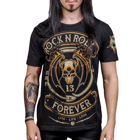 Rock N Roll Forever Tee | Forever tee, Wornstar clothing, Mens graphic tee