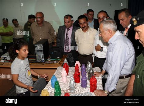 Palestinian Prime Minister, Salam Fayyad visits the summer camp ...