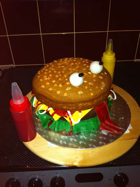 Burger Cake - CakeCentral.com