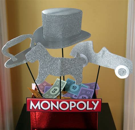 monopoly Decorations Centerpieces | Various Monopoly Game Pieces ...