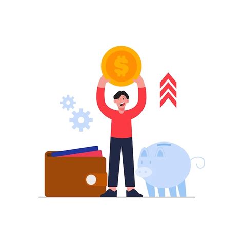 Premium Vector | Saving money illustration