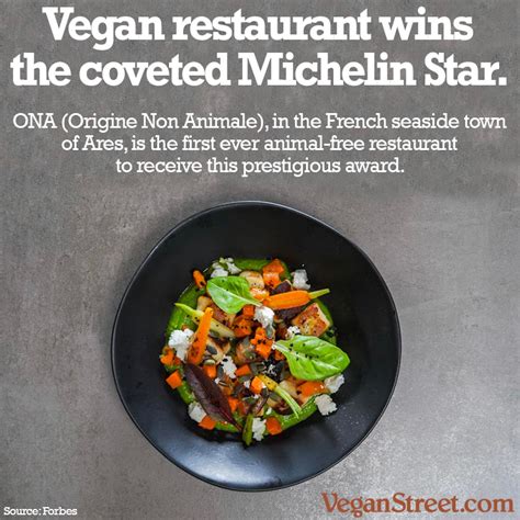 Vegan restaurant wins Michelin Star - Vegan Street – Building Vegan Community