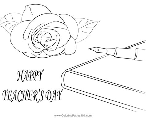 Printable Teachers Day Coloring Pages