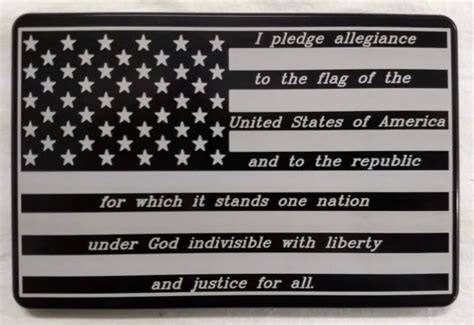 AMERICAN FLAG PLEDGE Allegiance, Billet Aluminum Trailer Hitch Cover Plug, 4x6 $44.99 - PicClick