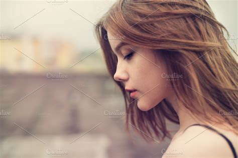 profile snub-nosed girl | High-Quality Beauty & Fashion Stock Photos ...