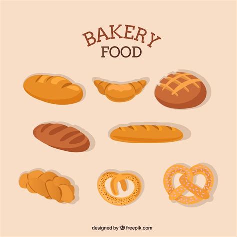 Premium Vector | Bakery food collection