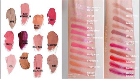 Look at all of these beautiful lip and cheek swatches that Seint has to offer!! They come in ...