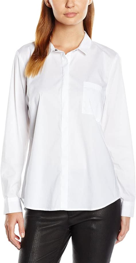 Cortefiel Collection White Shirt Camicetta, Bianco, XS Donna: Amazon.it ...