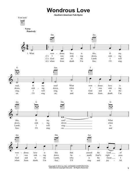 Wondrous Love by Southern American Folk Hymn - Ukulele - Guitar Instructor