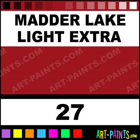 Madder Lake Light Extra Classic Oil Paints - 27 - Madder Lake Light Extra Paint, Madder Lake ...