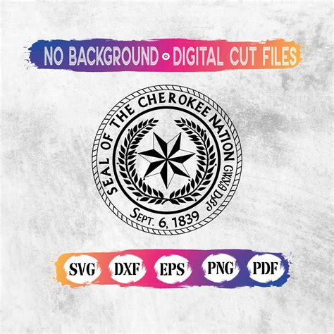 Cherokee Nation Seal Digital Download Files Svg Png Eps - Etsy