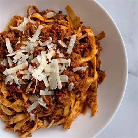 Fettuccine Bolognese - A High Protein Pasta Recipe