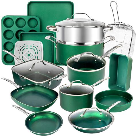 Granitestone Pots and Pans Set - 20pc Kitchen Cookware Sets Pots and ...