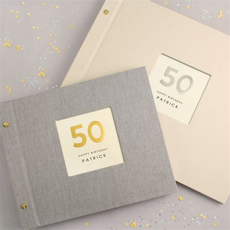 Personalised Hand Foiled 50th Birthday Photo Album By Made By Ellis | notonthehighstreet.com