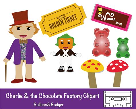 Charlie & the Chocolate Factory Clipart Pack