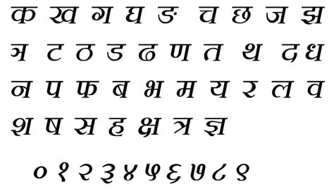 Nepali alphabets and numeric character. | Download Scientific Diagram