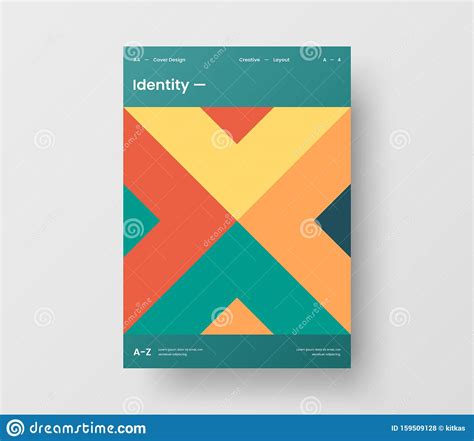 Amazing Business Presentation Vector A4 Vertical Orientation Front Page Mock Up. Company ...
