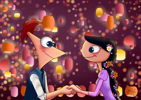 Phineas And Isabella - Tangled by zzoffer on DeviantArt