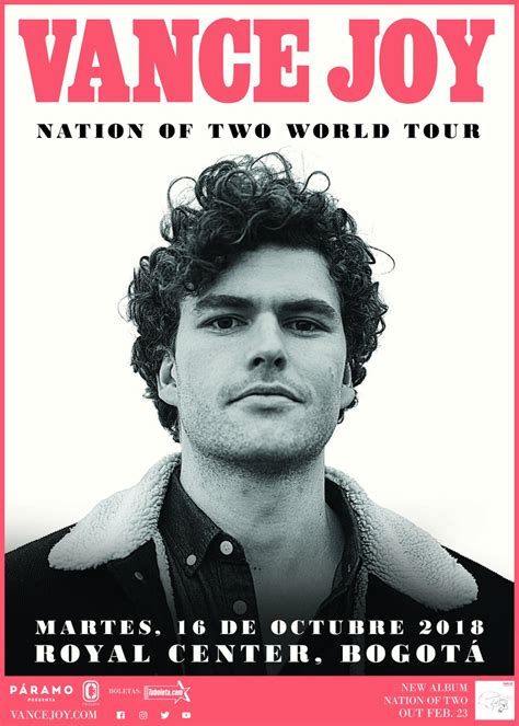 Vance Joy regresa a Colombia con su "Nation of Two World Tour" - Dix FM