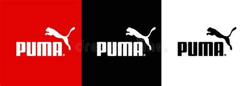 Set of Puma Logo. Sportwear Brand. Logo of Sports Equipment and ...