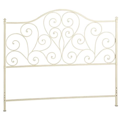 Scroll Queen Headboard - Antique White | White headboard, Queen headboard, Headboard