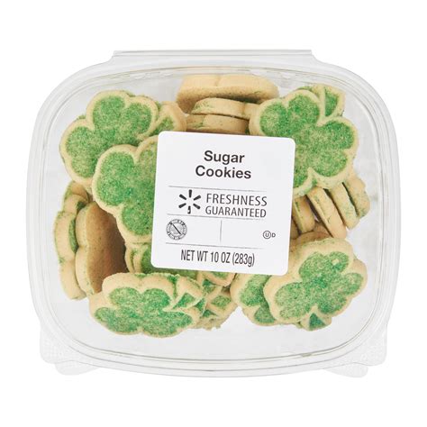 Freshness Guaranteed Shamrock Sugar Cookies, 10 Oz, 32 Count - Walmart.com