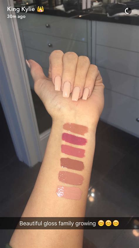 These Swatches Of Kylie Jenner's New Lip Glosses Will Get You So Excited