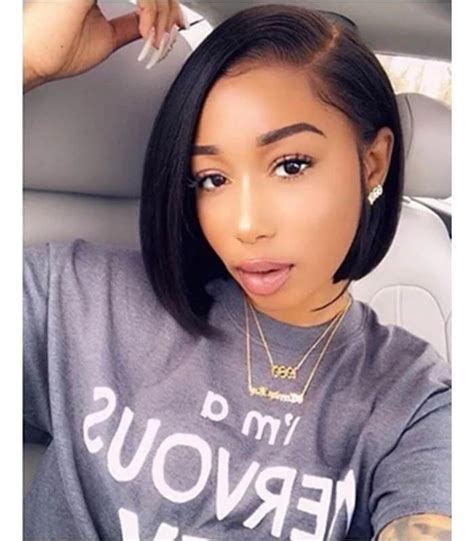 Lace Frantal Bob Wigs Black Straight Wig Lace Wigs For Black Women The ...