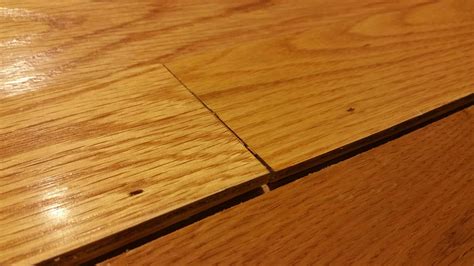 water damage - Hardwood floor split and bulge - Home Improvement Stack ...