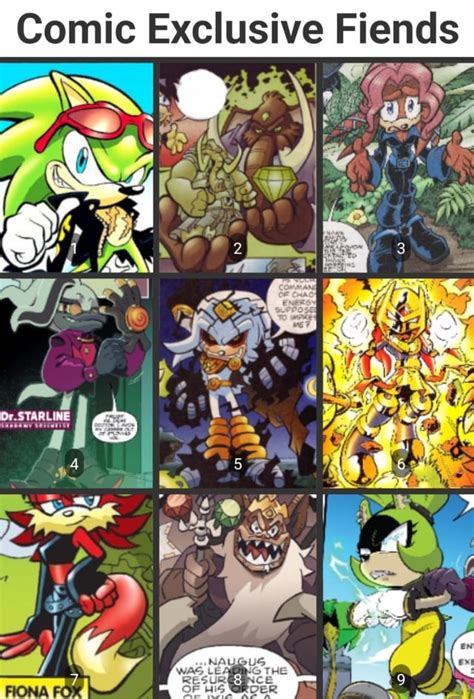 Favourite Sonic Comic Villains Ranked : r/MoonPissing