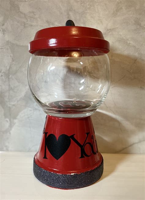 Valentines Day Candy Jar - Etsy | Terra cotta pot crafts diy, Flower pot crafts, Clay pot crafts