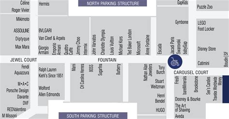 Stroller and Wheelchair Locations – South Coast Plaza