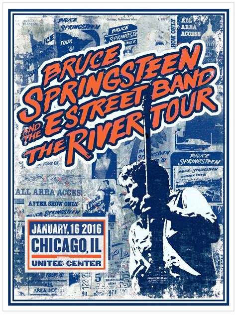 Chicago | Bruce springsteen, Concert posters, Springsteen concert