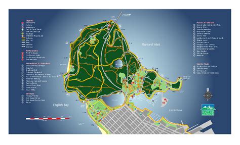 Stanley Park Map - Stanley Park Vancouver BC • mappery