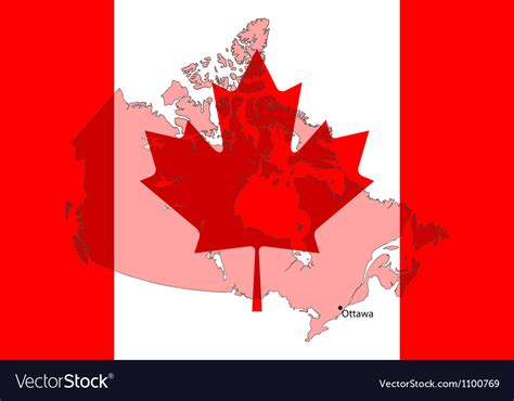 Canada map Royalty Free Vector Image - VectorStock