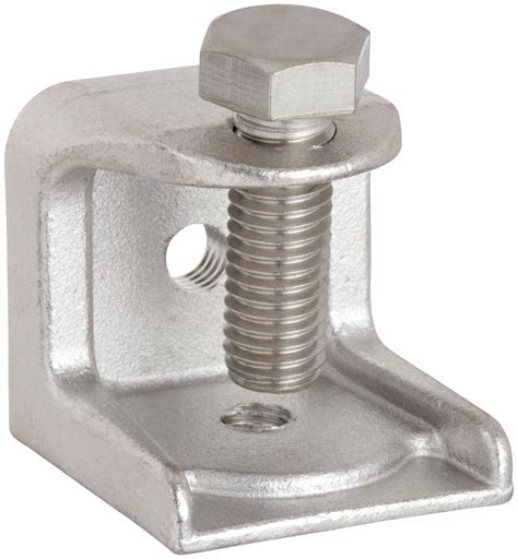 316 Stainless Steel, 5/16"-18 Thread Size, Beam Clamp - 36HX91 ...