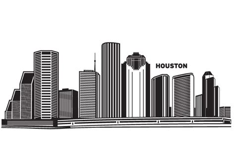 Houston Skyline Drawing at PaintingValley.com | Explore collection of ...