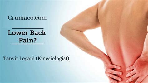 Lower Back Pain Treatment - Tanvir Logani (Kinesiologist)