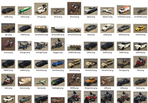 Preview images for Add-On Vehicle Spawner v1.3.7 [ALL Original+DLC ...