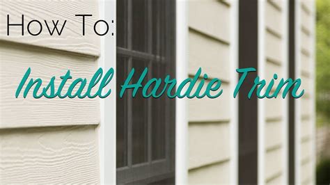 How To: Install Hardie Trim - YouTube