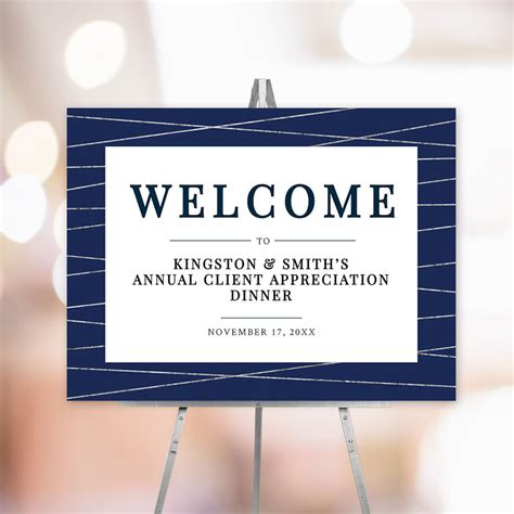 Business Welcome Sign, Professional Work Party Printable Sign, Company Sign Digital Download ...