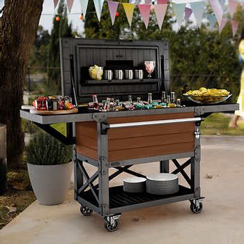 Keter Patio Cooler and Beverage Cart | Costco