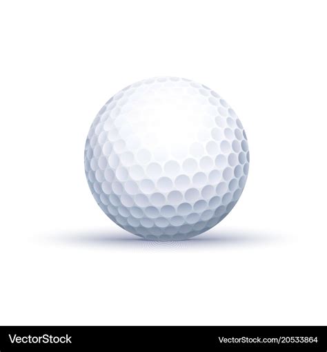 Classic golf ball Royalty Free Vector Image - VectorStock