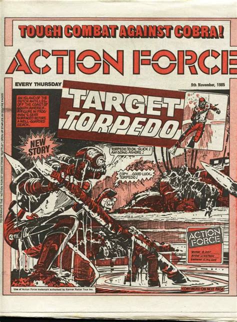 Action Force comic from 9th November 1985. | Red shadow, Comics, Action