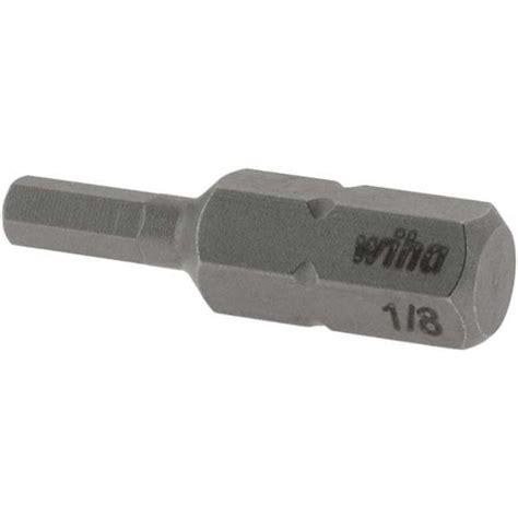 Wiha - 1/8" Hex Screwdriver Bit - 81246464 - MSC Industrial Supply