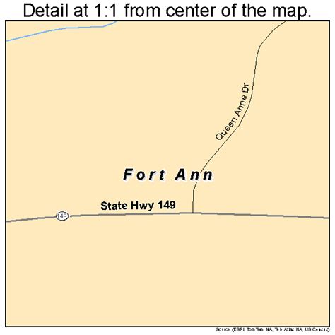 Fort Ann New York Street Map 3626704