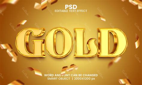 Gold Party Text Effect | Photoshop PREMIUM PSD File