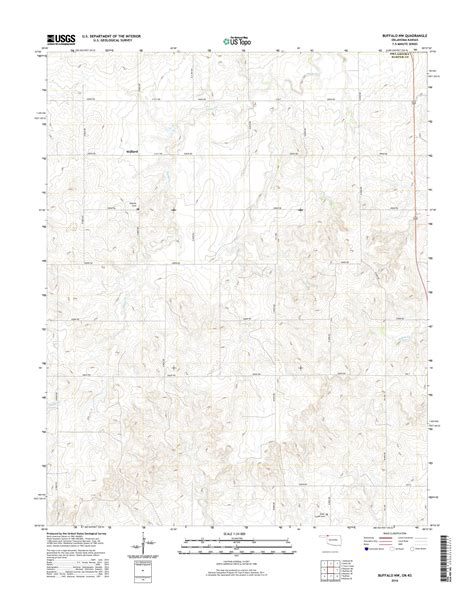 MyTopo Buffalo NW, Oklahoma USGS Quad Topo Map