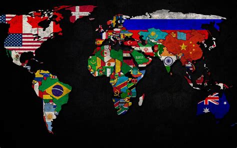 Political World Map Desktop Wallpaper